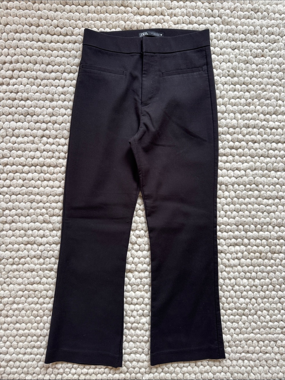 Zara Black Flared Trousers